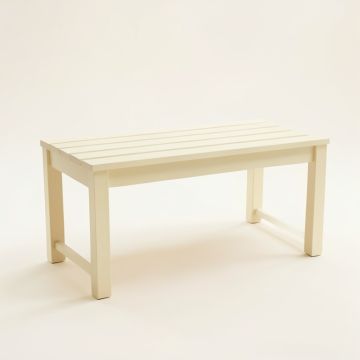 Clay Bridge Indoor Bench - Cream (synthetic illustration; no displayed measurements)