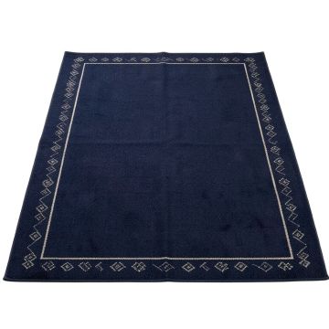 Ash Bluff Rectangular Area Rug - Navy