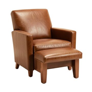 Darvin 28 '' Wide Barrel Chair And Ottoman