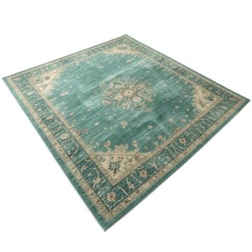 Pranav Southwestern Teal Indoor / Outdoor Area Rug