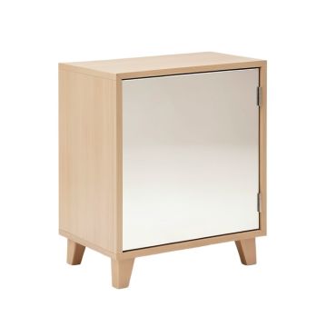 Spears Mirrored 1 Door Accent Cabinet
