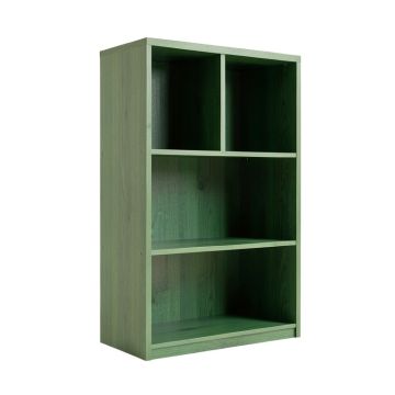 Olive Arc Freestanding Bookcase - Green