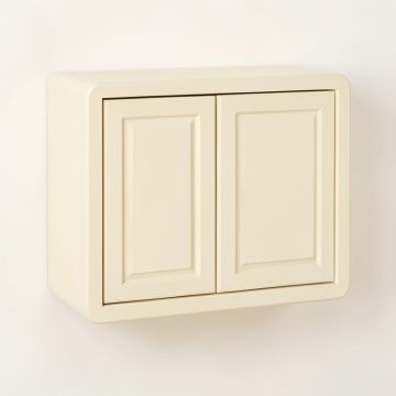 Bay Dale Wall-Mounted Entry Cabinet - Cream (synthetic illustration; no displayed measurements)