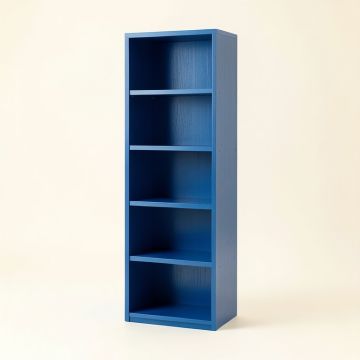 Fern Crest Narrow Cubby Tower - Blue (synthetic illustration; no displayed measurements)