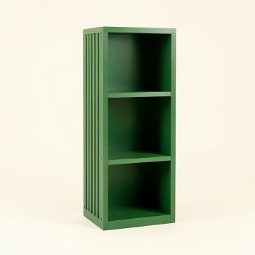 Dawn Crest Narrow Cubby Tower - Green (synthetic illustration; no displayed measurements)