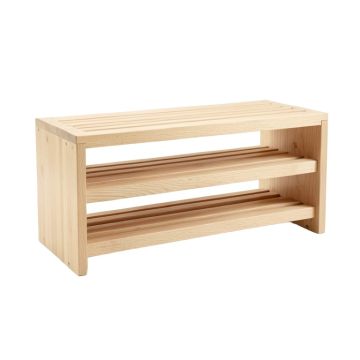 Heath Bluff Shoe Storage Bench - Beige