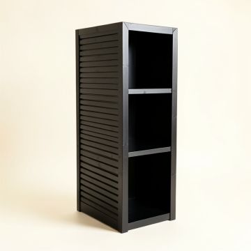 Reed Brook Narrow Cubby Tower - Black (synthetic illustration; no displayed measurements)