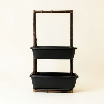 Oak Bluff Empty Vertical Garden Frame - Black (synthetic illustration; no displayed measurements)