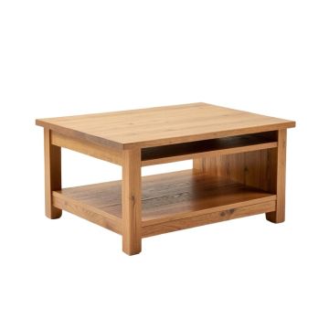Benson Floor Shelf Coffee Table With Storage