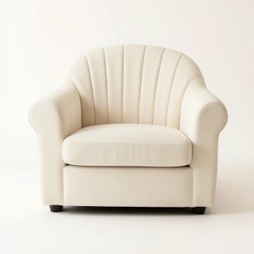 Pine Canyon Upholstered Armchair - Cream (synthetic illustration; no displayed measurements)
