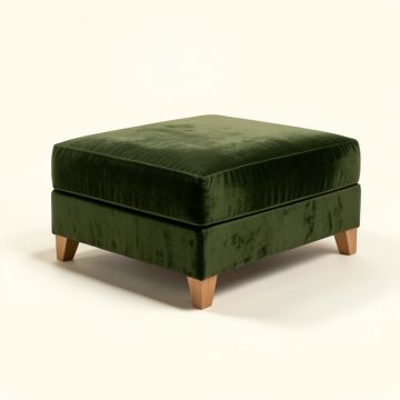 Graysen 33 '' Wide Velvet Cocktail Ottoman (synthetic illustration; no displayed measurements)