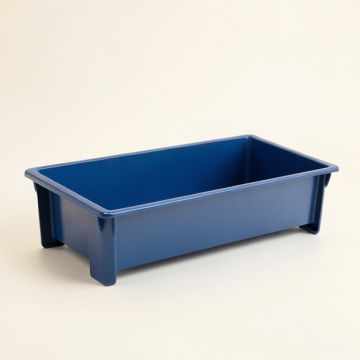 Dune Canyon Empty Railing Planter With Integral Brackets - Blue (synthetic illustration; no displayed measurements)