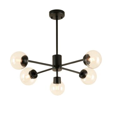 Aliya Industrial Edison Spider Adjustable Sputnik Chandelier