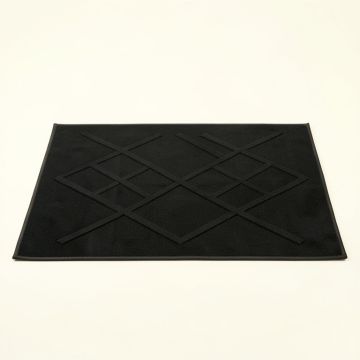 Rowan Bend Rectangular Outdoor Rug - Black (synthetic illustration; no displayed measurements)