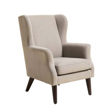 Clara Upholstered Wingback Arm Chair