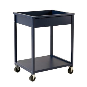 Flint Bridge Empty Rolling Workshop Cart - Navy