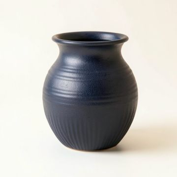 Fern Bridge Empty Decorative Vase - Navy (synthetic illustration; no displayed measurements)
