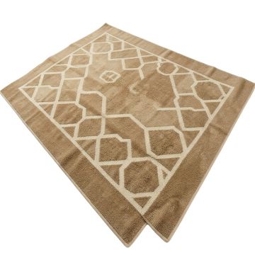 Calderon Geometric Tufted Tan Indoor / Outdoor Area Rug