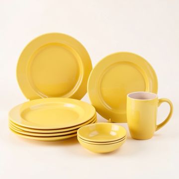 Wellman Bee Sweet 16 Piece Dinnerware Set , Service For 4 (synthetic illustration; no displayed measurements)