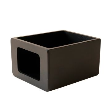 Slate Branch Empty Furniture-Style Litter Enclosure - Black