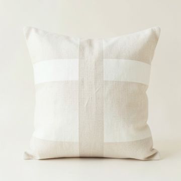 Reed Crest Filled Accent Pillow - Ivory (synthetic illustration; no displayed measurements)