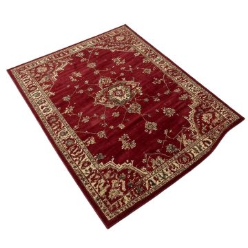 Waynesfield Power Loom Red Rug