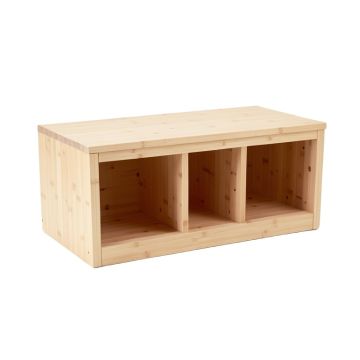 Spruce Bend Shoe Storage Bench - Beige (synthetic illustration; no displayed measurements)