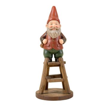 Up The Ladder Climbing Garden Gnome Statue