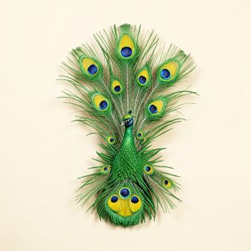 Mask Of Venice Peacock Wall Décor (synthetic illustration; no displayed measurements)