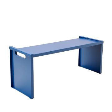 Willow Bluff Narrow Outdoor Storage Bench - Blue