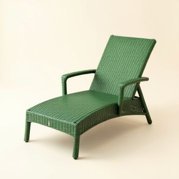 Harbor Brook Outdoor Lounge Chair - Green (synthetic illustration; no displayed measurements)