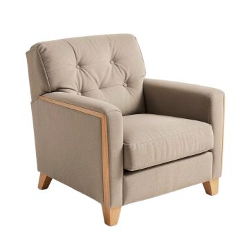 Almeda 29.75 '' Wide Tufted Polyester Armchair
