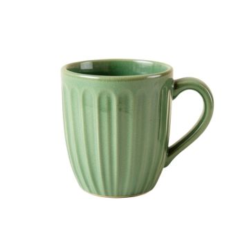 Clay Bend Ceramic Mug - Green
