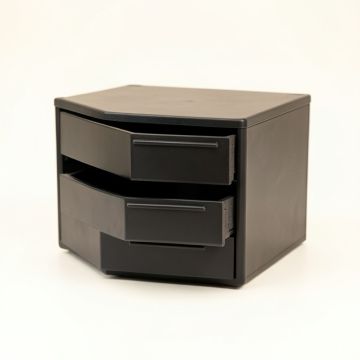 Holly Canyon Small-Parts Storage Drawer Cabinet - Black (synthetic illustration; no displayed measurements)