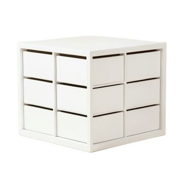 Heath Dale Small-Parts Storage Drawer Cabinet - White