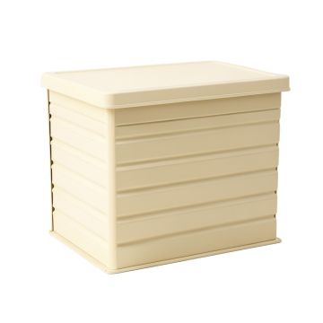 Summit Crossing Closed Outdoor Storage Box - Cream (synthetic illustration; no displayed measurements)