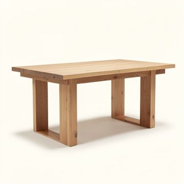 Montauk Pine Solid Wood Dining Table (synthetic illustration; no displayed measurements)