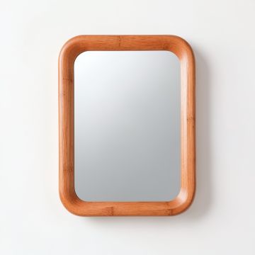Ridge Bridge Framed Wall Mirror - Terracotta (synthetic illustration; no displayed measurements)