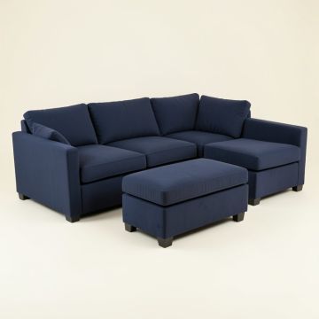 Lonon 96 '' Wide Reversible Modular Sectional With Ottoman (synthetic illustration; no displayed measurements)