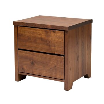 Amedeo 2 - Drawer Solid Wood Nightstand In Brown (synthetic illustration; no displayed measurements)