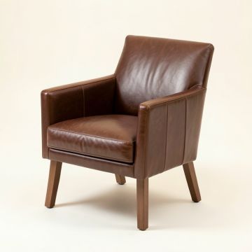 Collinson Genuine Leather Upholstered Dining Chair (synthetic illustration; no displayed measurements)
