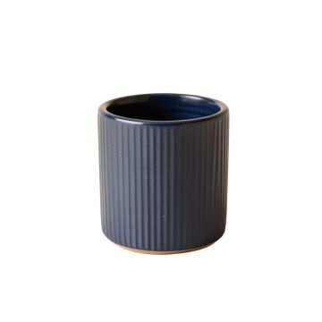 Pine Bend Empty Candle Holder - Navy