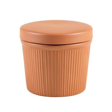 Maple Arc Storage Canister With Lid - Terracotta