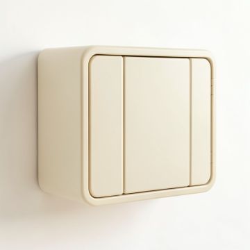 River Canyon Wall-Mounted Entry Cabinet - Ivory (synthetic illustration; no displayed measurements)