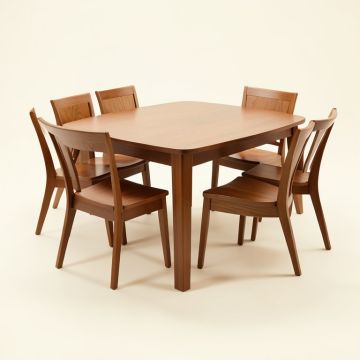 Itchington 7 - Piece Butterfly Leaf Dining Set (synthetic illustration; no displayed measurements)