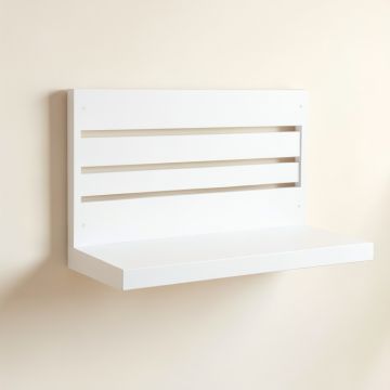 Linden Bridge Wall-Mounted Entryway Organizer Shelf - White (synthetic illustration; no displayed measurements)