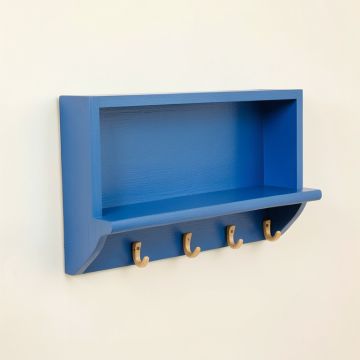 Aspen Crossing Wall-Mounted Entryway Organizer Shelf - Blue (synthetic illustration; no displayed measurements)