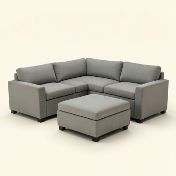Fitchner 131 '' Wide Reversible Corner Sectional With Ottoman (synthetic illustration; no displayed measurements)