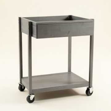 Olive Canyon Empty Rolling Workshop Cart - Gray (synthetic illustration; no displayed measurements)