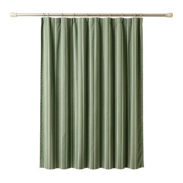 Glen Arc Shower Curtain Hanging Flat From A Plain Rod